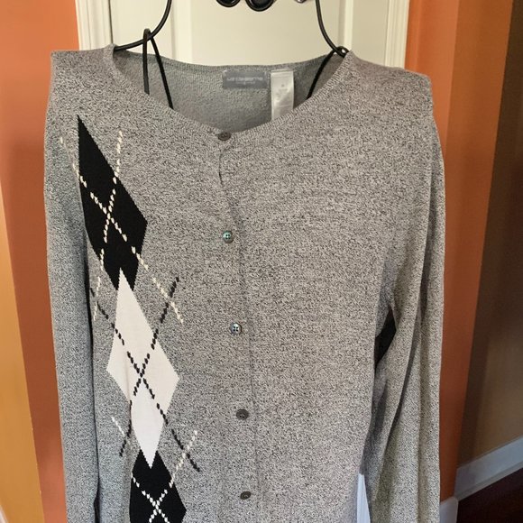Liz Claiborne Argyle Sweater - Picture 2 of 6